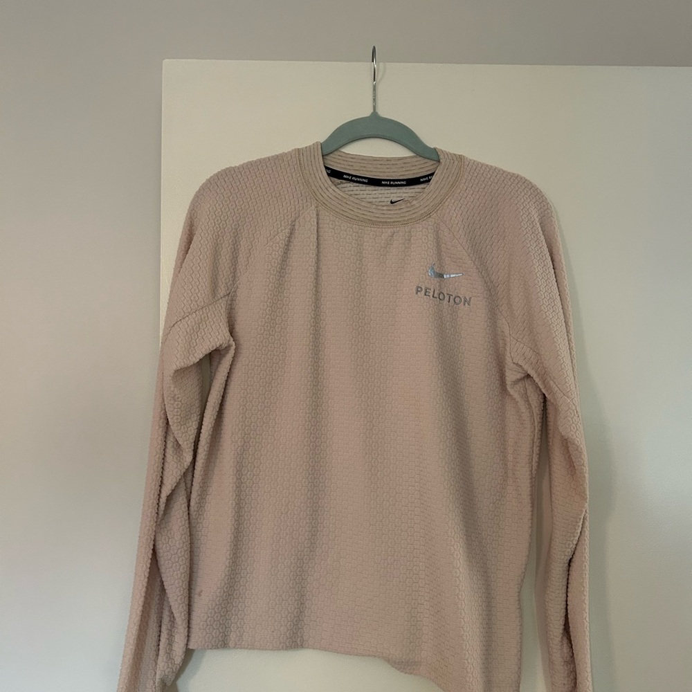 Peloton X Nike Dri-FIT Cream Running Shirt